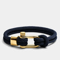 Azure Crest Bracelet – Deep Blue Gold
