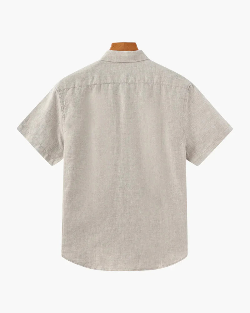 Cape Harbor Linen Shirt – Sand Beige