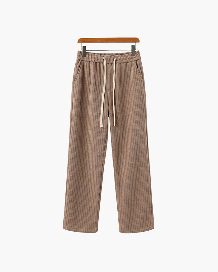 Roman Crest Trousers – Sand Nude