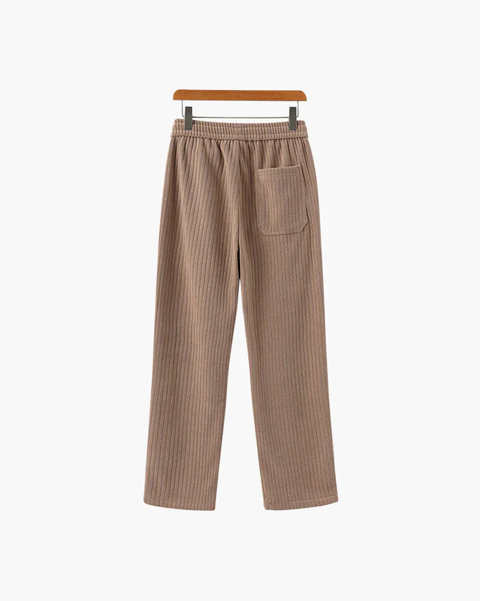 Roman Crest Trousers – Sand Nude
