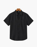 Cape Harbor Linen Shirt – Midnight Black